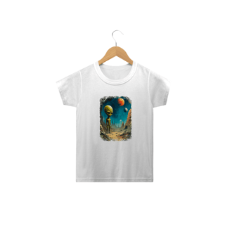 Nome do produto Camiseta Infantil Ufologia Modelo 1 - ET