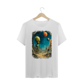 Nome do produto Camiseta Plus Size Ufologia Modelo 1 - ET
