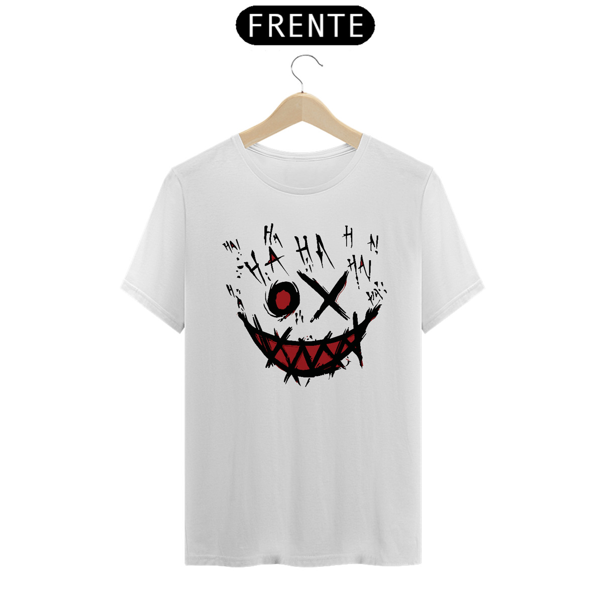 Nome do produto: Camiseta Joker Face Ha Ha Ha