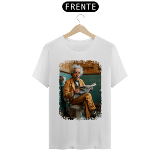 Nome do produto Camiseta Albert Einstein Modelo 1 - Sentado no Trono
