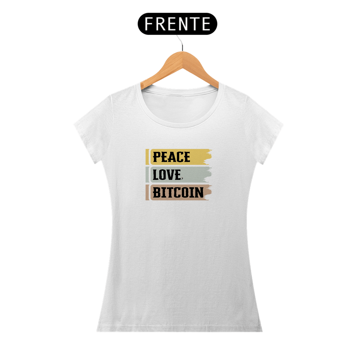 Nome do produto: Baby Look Bitcoin - Modelo 2