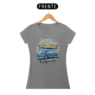 Nome do produto Baby Look Kombi Modelo 1 - Surfing Beach California