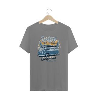 Nome do produto Camiseta Plus Size Kombi Modelo 1 - Surfing Beach California