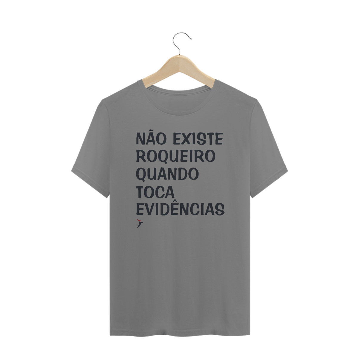 Nome do produto: Camiseta Plus Size Não Existe Roqueiro Quando Toca Evidências