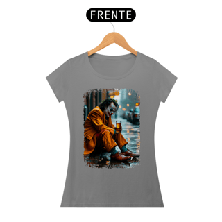Nome do produto Baby Look Coringa Bebendo Cerveja - Modelo 1