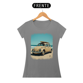 Nome do produto Baby Look Fusca Modelo 1 - Com uma Prancha de Surf