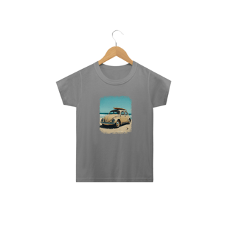 Nome do produto Camiseta Infantil Fusca Modelo 1 - Com uma Prancha de Surf