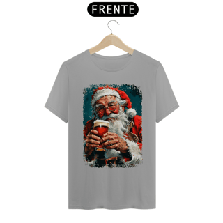 Nome do produto Camiseta Natal Modelo 4 - Papai Noel Bebendo Cerveja