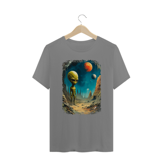 Camiseta Plus Size Ufologia Modelo 1 - ET