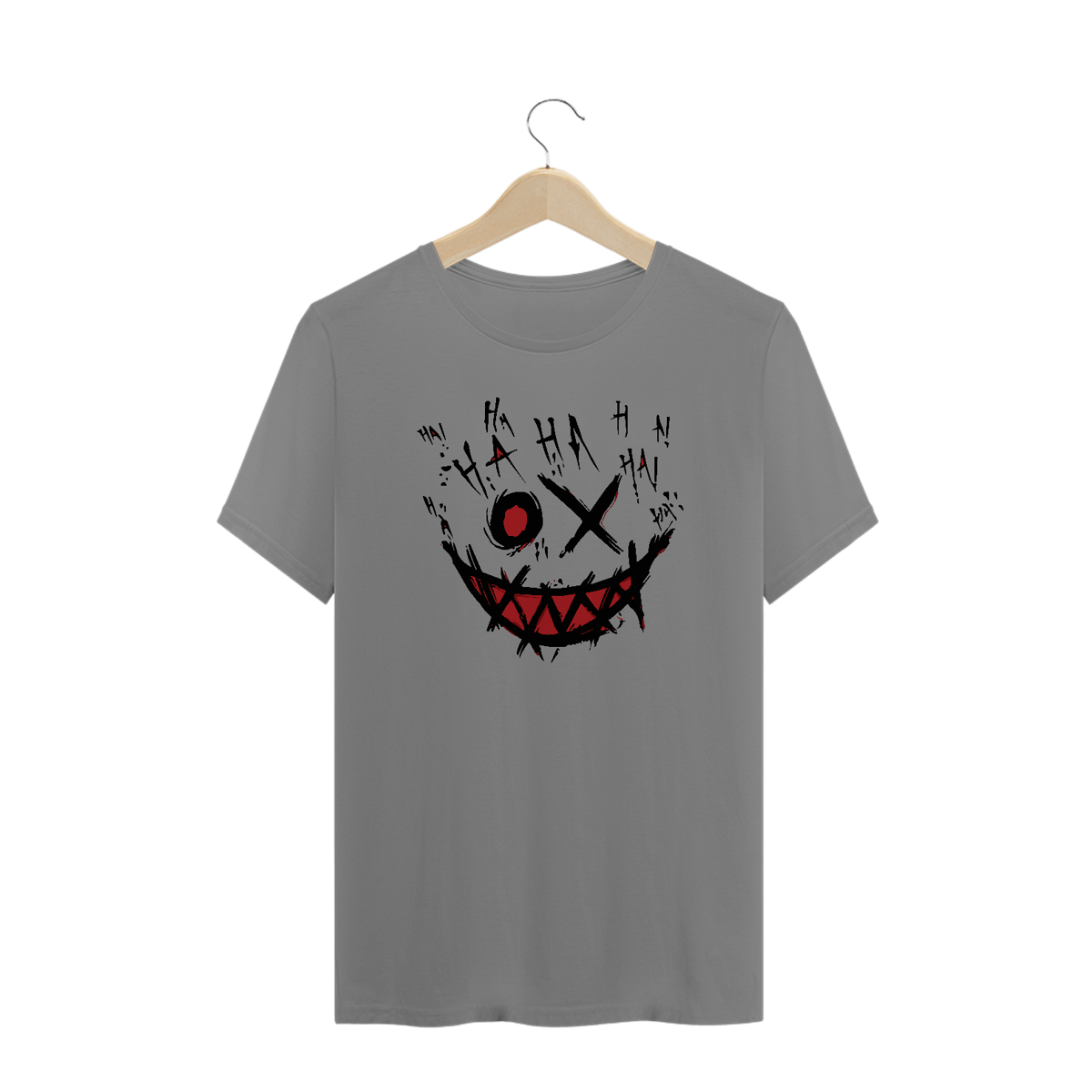 Nome do produto: Camiseta Plus Size Joker Face Ha Ha Ha