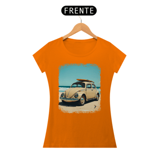 Nome do produto Baby Look Fusca Modelo 1 - Com uma Prancha de Surf