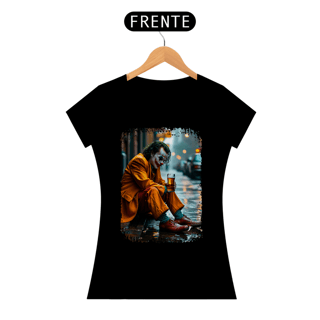 Nome do produto Baby Look Coringa Bebendo Cerveja - Modelo 1