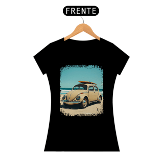 Nome do produto Baby Look Fusca Modelo 1 - Com uma Prancha de Surf