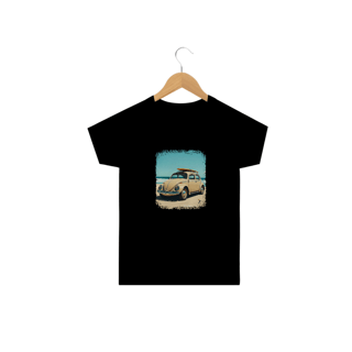 Nome do produto Camiseta Infantil Fusca Modelo 1 - Com uma Prancha de Surf