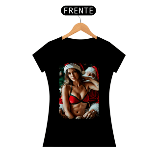 Nome do produto Baby Look Natal Modelo 1 - Mamãe Noel