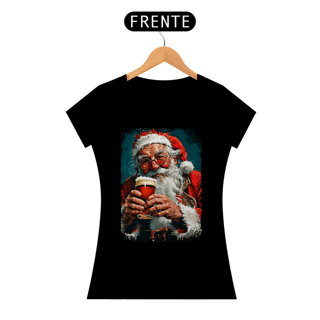 Nome do produto Baby Look Natal Modelo 4 - Papai Noel Bebendo Cerveja