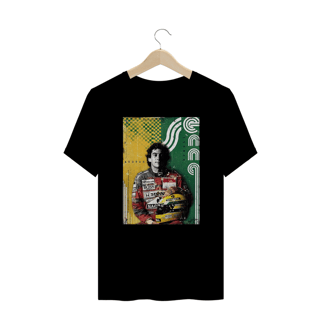 Camiseta Plus Size Airton Senna - Modelo 2