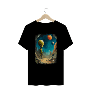 Nome do produto Camiseta Plus Size Ufologia Modelo 1 - ET