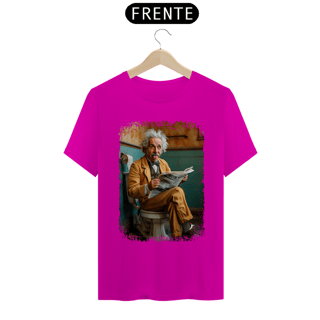 Nome do produto Camiseta Albert Einstein Modelo 1 - Sentado no Trono
