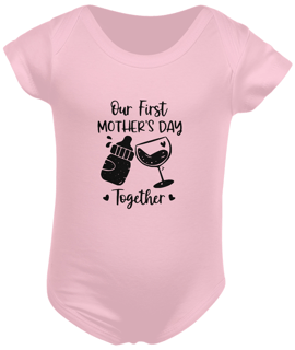 Nome do produto Body Bebê Dia das Mães Modelo 1 - Our First Mother's Day Together