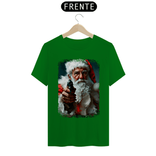 Nome do produto Camiseta Natal Modelo 3 - Papai Noel Armado