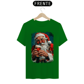 Nome do produto Camiseta Natal Modelo 4 - Papai Noel Bebendo Cerveja