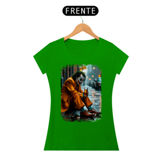 Nome do produto Baby Look Coringa Bebendo Cerveja - Modelo 1
