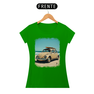 Nome do produto Baby Look Fusca Modelo 1 - Com uma Prancha de Surf