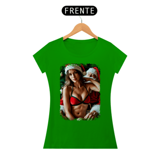 Nome do produto Baby Look Natal Modelo 1 - Mamãe Noel