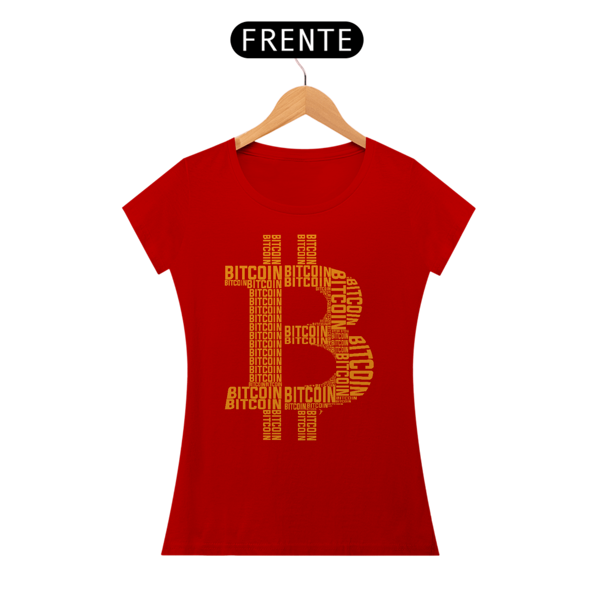 Nome do produto: Baby Look Bitcoin - Modelo 1