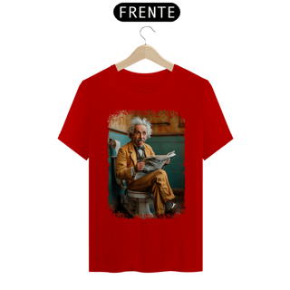Nome do produto Camiseta Albert Einstein Modelo 1 - Sentado no Trono
