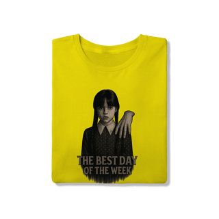 Nome do produto Camiseta Wandinha Modelo 1 - The Best Day of the Week