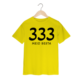 Nome do produto Camiseta Infantil 333 Meio Besta