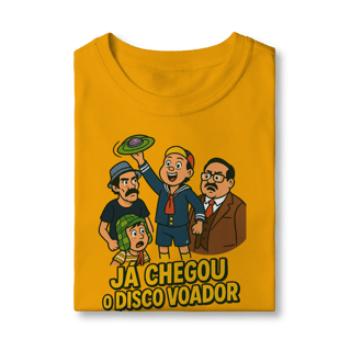 Nome do produto Camiseta Infantil Chaves Modelo 1 - Já Chegou o Disco Voador