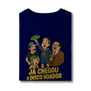 Nome do produto Camiseta Infantil Chaves Modelo 1 - Já Chegou o Disco Voador