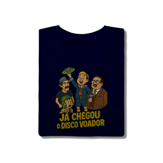 Nome do produto Camiseta Chaves Modelo 1 - Já Chegou o Disco Voador
