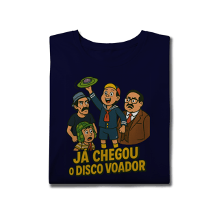 Nome do produto Camiseta Plus Size Chaves Modelo 1 - Já Chegou o Disco Voador