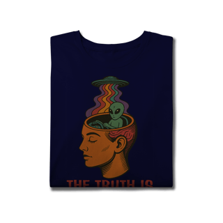 Nome do produto Camiseta Plus Size Ufologia Modelo 3 - The Truth is out there