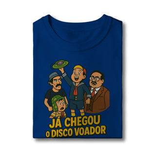 Nome do produto Camiseta Infantil Chaves Modelo 1 - Já Chegou o Disco Voador