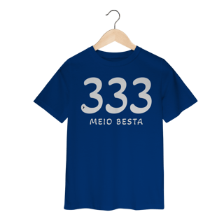 Nome do produto Camiseta Infantil 333 Meio Besta