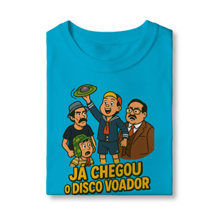 Nome do produto Camiseta Infantil Chaves Modelo 1 - Já Chegou o Disco Voador