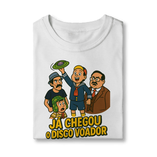 Nome do produto Camiseta Infantil Chaves Modelo 1 - Já Chegou o Disco Voador