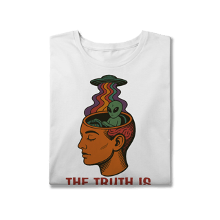 Nome do produto Camiseta Plus Size Ufologia Modelo 3 - The Truth is out there