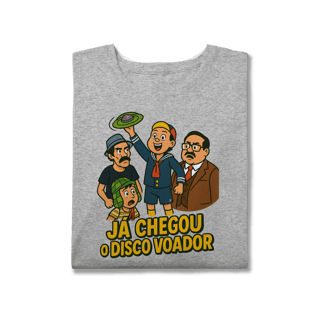Nome do produto Camiseta Plus Size Chaves Modelo 1 - Já Chegou o Disco Voador