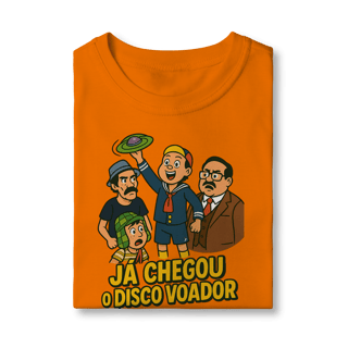 Nome do produto Camiseta Infantil Chaves Modelo 1 - Já Chegou o Disco Voador