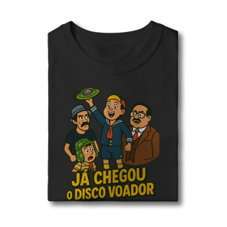Nome do produto Camiseta Infantil Chaves Modelo 1 - Já Chegou o Disco Voador