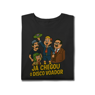 Nome do produto Camiseta Plus Size Chaves Modelo 1 - Já Chegou o Disco Voador