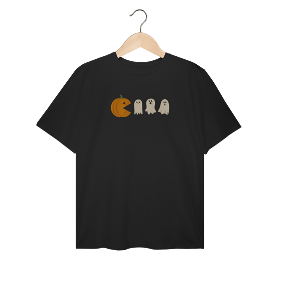 Camiseta Plus Size Halloween Modelo 1 - Pacman