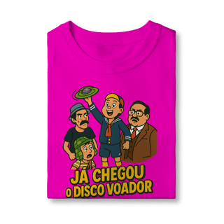 Nome do produto Camiseta Infantil Chaves Modelo 1 - Já Chegou o Disco Voador