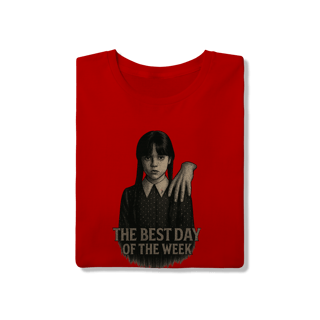Nome do produto Camiseta Wandinha Modelo 1 - The Best Day of the Week